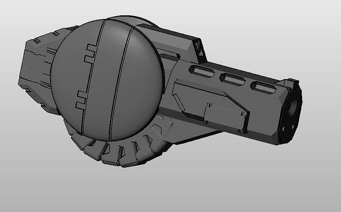 CHIBI-TECH SD - PYTHON-V GUNPOD        | 3D