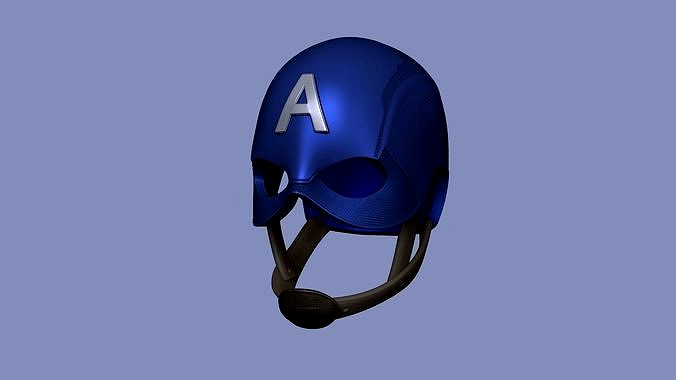 Captain America Helmet - Character Design - Marvel Hero