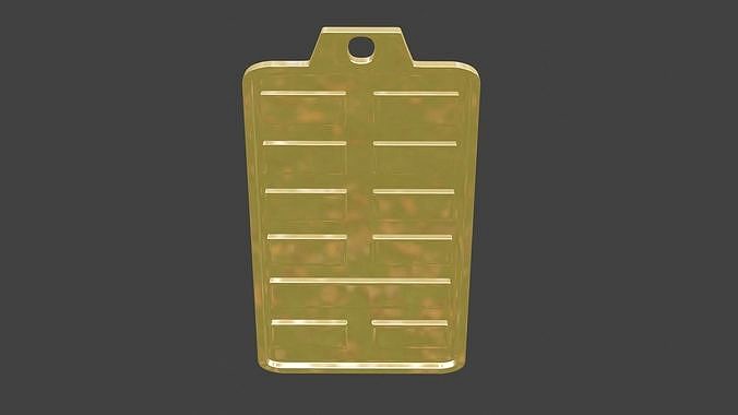 rgd shi hexagram pendant | 3D