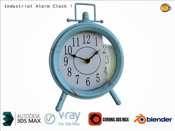 Industrial Alarm clock Table Clock Tabletop Clock MantelClock