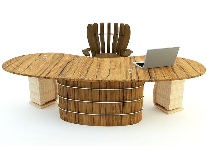 office secretary desk 3d model