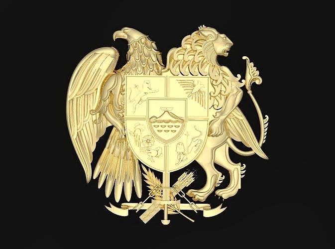 Armenian coat of arms | 3D