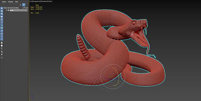 Rattlesnake for printing | 3D