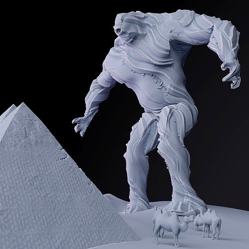 Sand Monster Limited Edition 3D Print Model | 3D