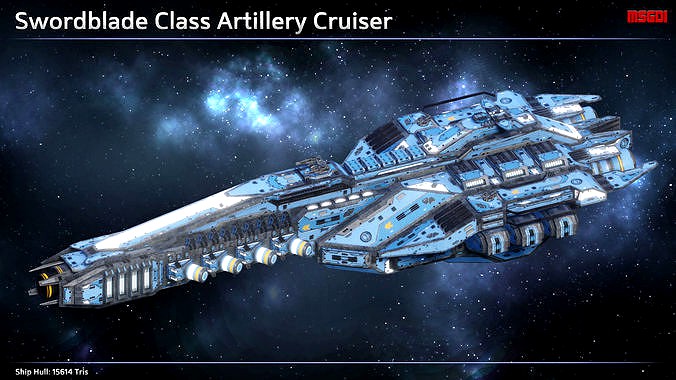 Spaceship Artillery Cruiser Swordblade