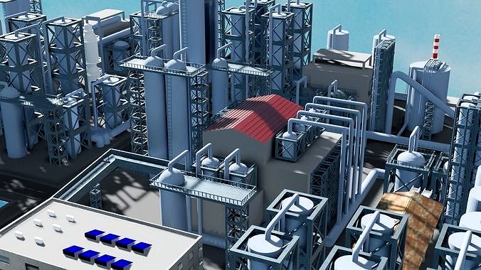 Mega Refinary 3D model