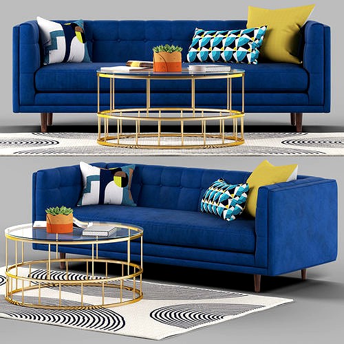 Bradford sofa set 3d model