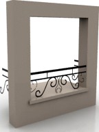 Balcony 3D Model