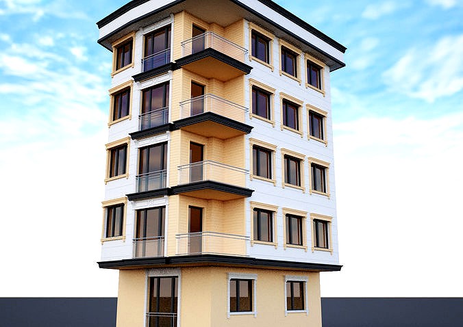 Ornate building 3d model 5