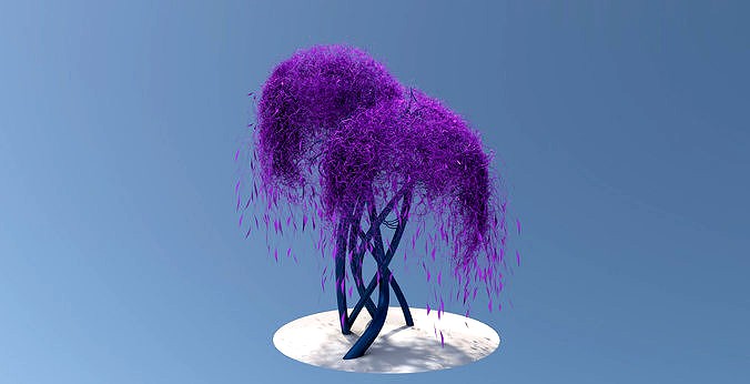 Fantasy alien tree - sci-fi vegetation for space environment