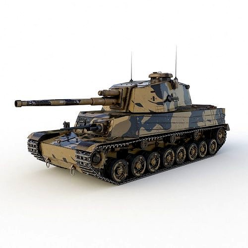 Tank Type 5 Chi-Ri Japan Camouflage Vray