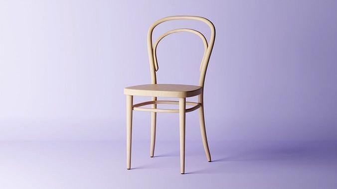 Thonet Chair 214 Model 3d