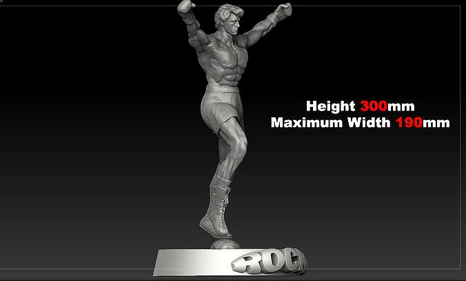 OFFER  Rocky Balboa-Silvester Stallone For The Print 3D Stl V7-2 | 3D