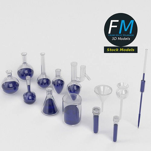 Laboratory glassware set