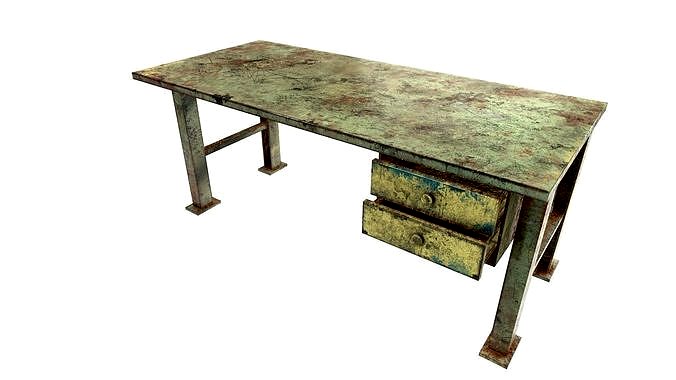 Iron table workbench tool painted