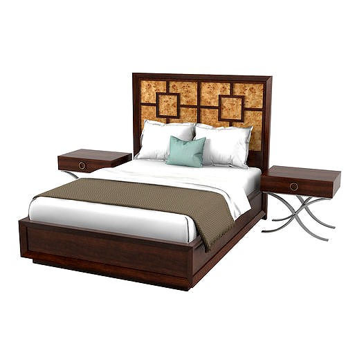 Lexington Harlow Panel Bed158-133c Bedroom Set