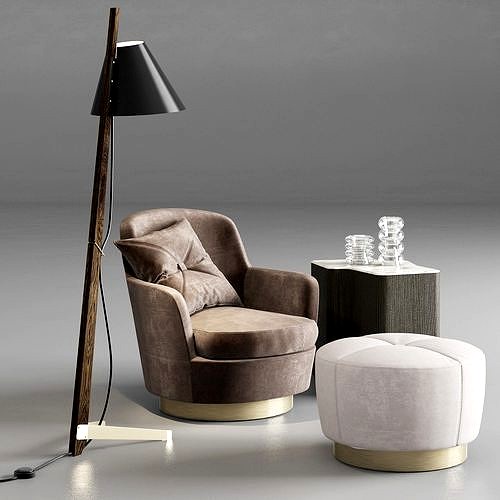 Jacques Armchair And Pouf