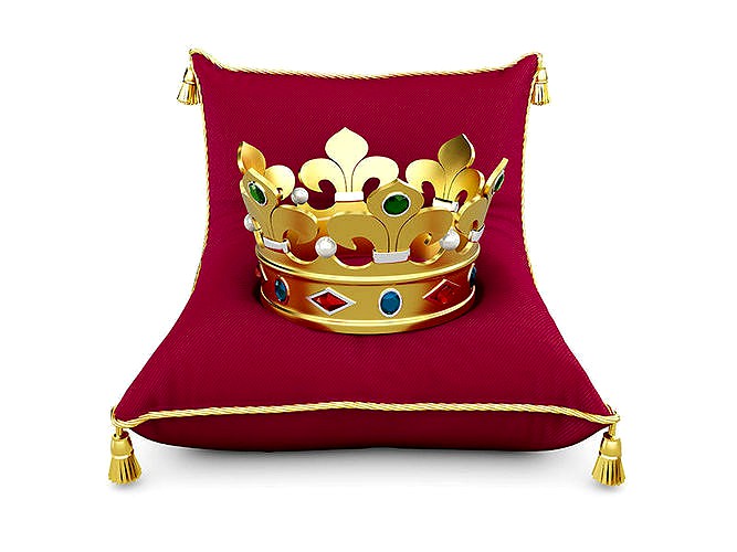 Gold crown with jewels