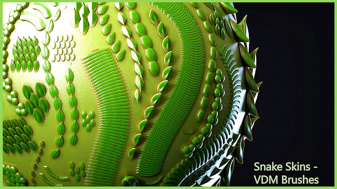 Zbrush - Snakeskin - 21 VDM Brushes