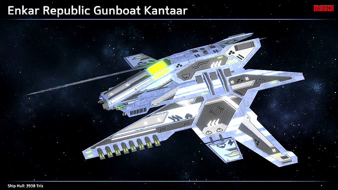 Spaceship Enkar Republic Gunboat Kantaar
