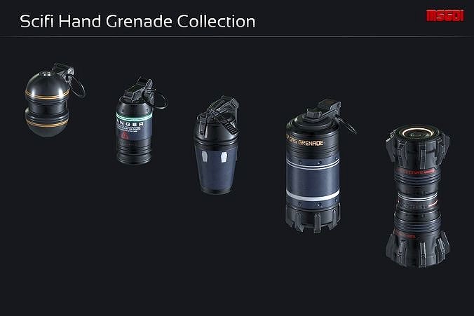 Scifi Hand Grenade Collection