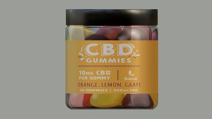 CBD gummy jar