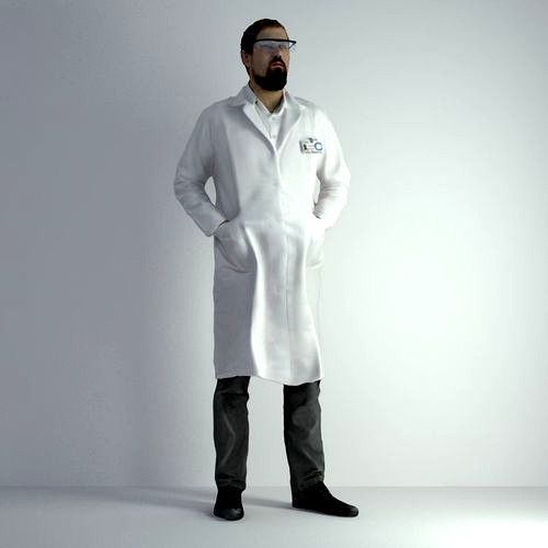 3D Scan Man Scientist 024