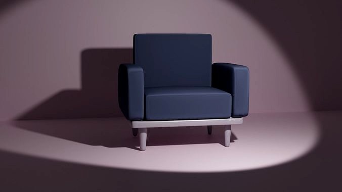 Basic low poly sofa