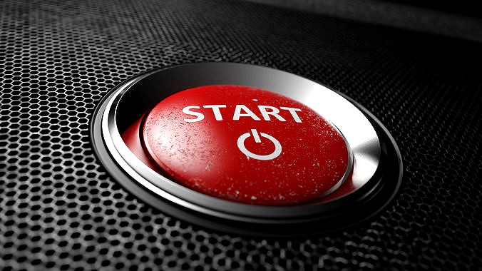 Start button 3d model free