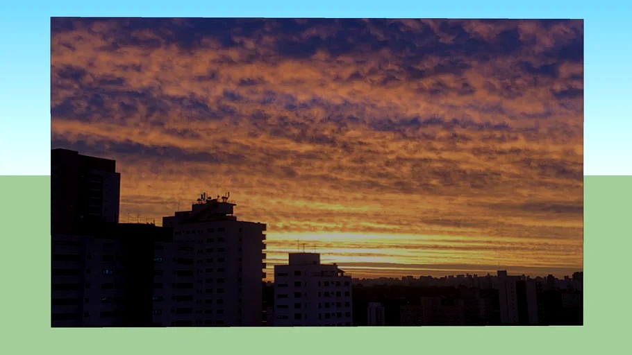 céu fim de tarde