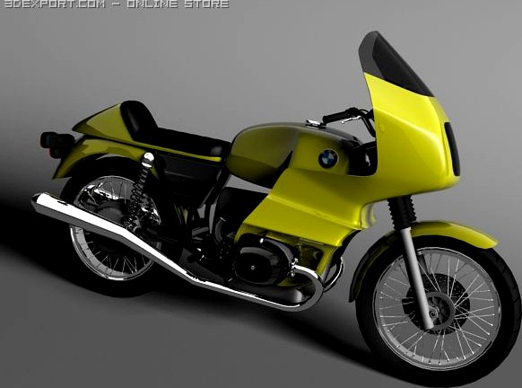 BMW R100 RS Touring 1978 3D Model