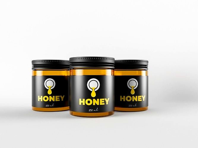 Honey Jar 3D Cosmetic Jar