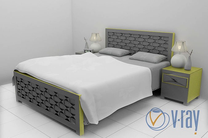 Modern Gray Master Bed