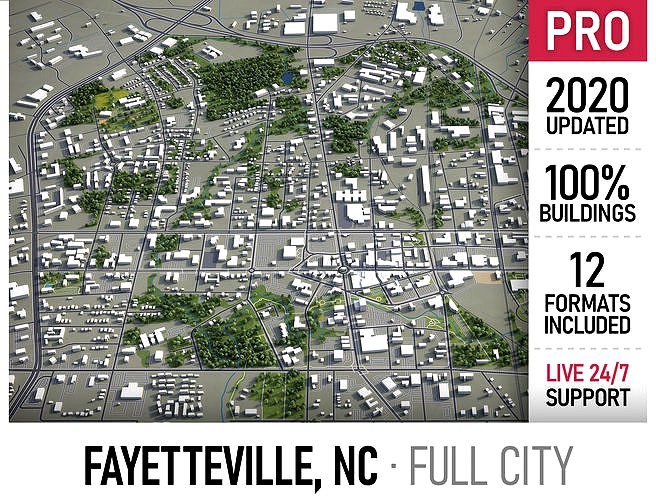 Fayetteville - North Carolina - city and surroundings