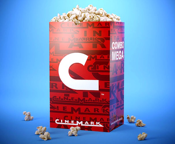 Popcorn Bag 3d model