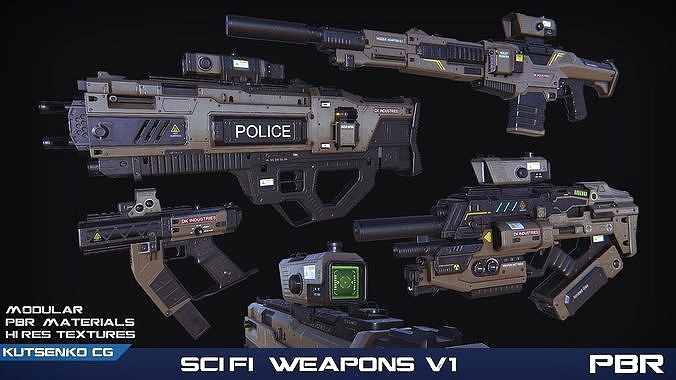 PBR SciFi Weapons v1