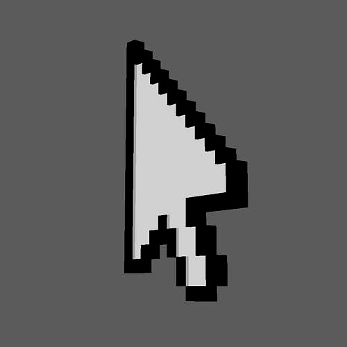 Pixelated Arrow Cursor