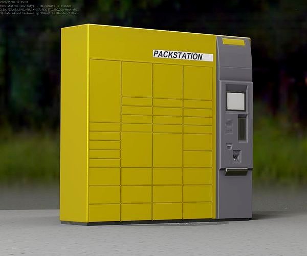 Packstation Object -4- Packstation with touchpad interface