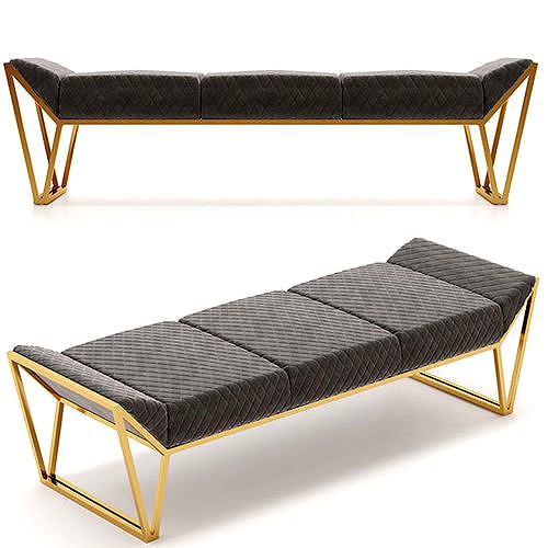 Luxxu Prisma Ottoman Luxury Bench
