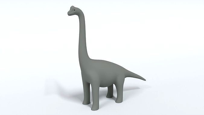 Cartoon Brachiosaurus Dinosaur