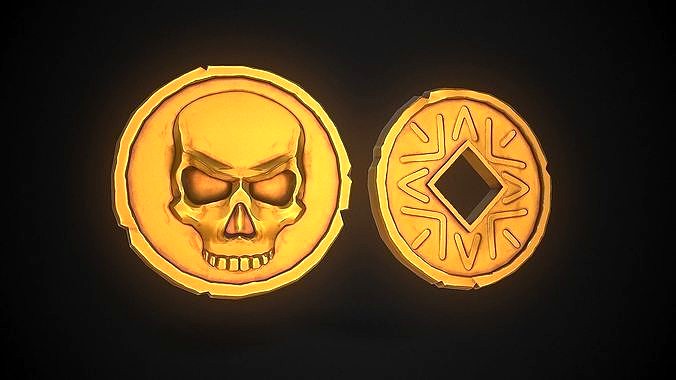 Stylized Pirate Coins