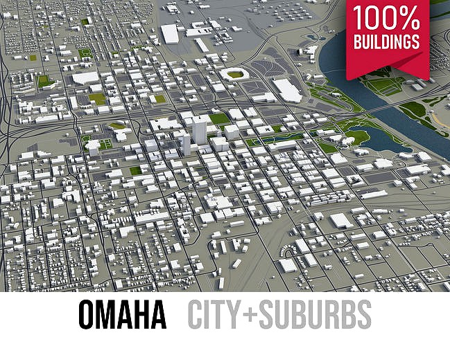 Omaha - city and surroundings