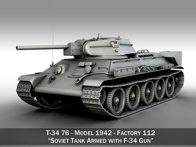 T-34-76 - Model 1942 - Factory 112 - Soviet Medium Tank