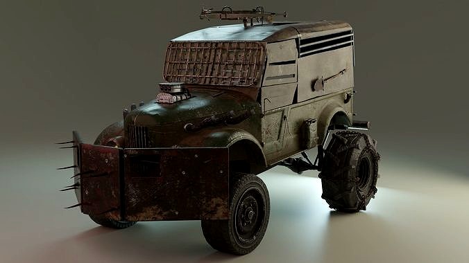 Post-apocalyptic soviet truck