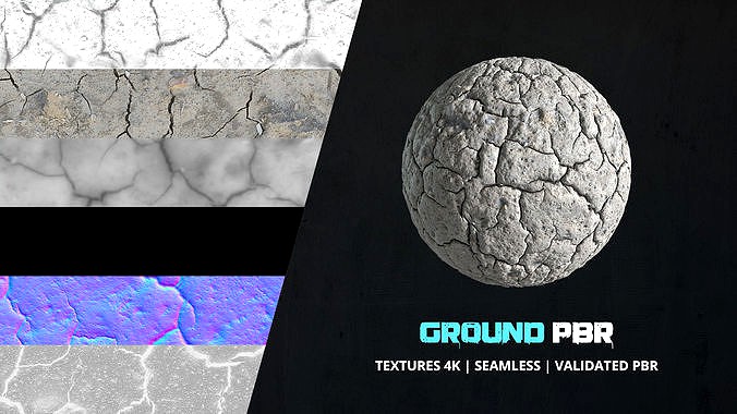 Textures Cracked Terrain 4k Pbr - 02