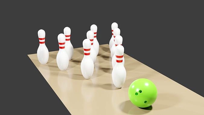 Bowling Ball and Pins