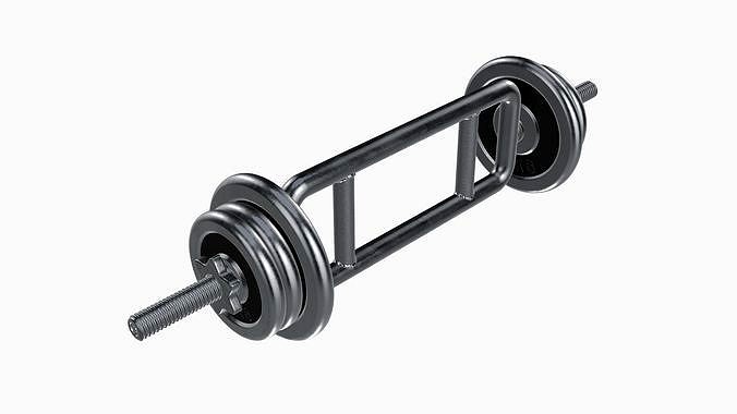 Triceps weight bar and weights