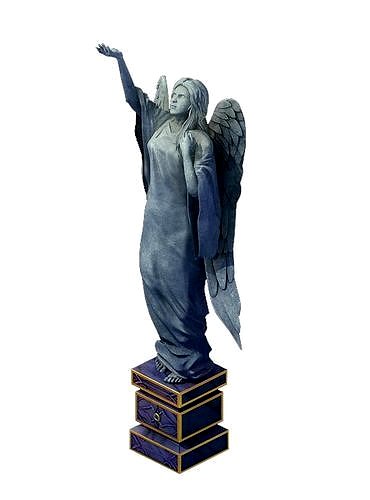 Seven angels altar - stone statue 02