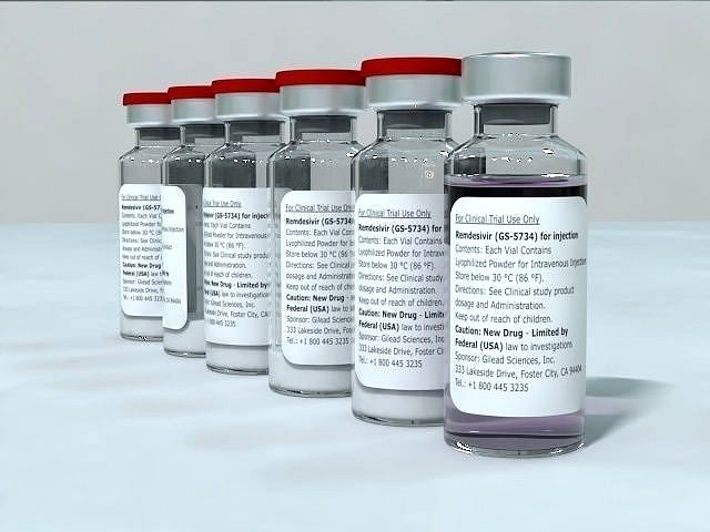 Remdesivir COVID-19 drug medical vial bottle 20ml