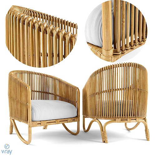 Tara Rattan Lounge Chair